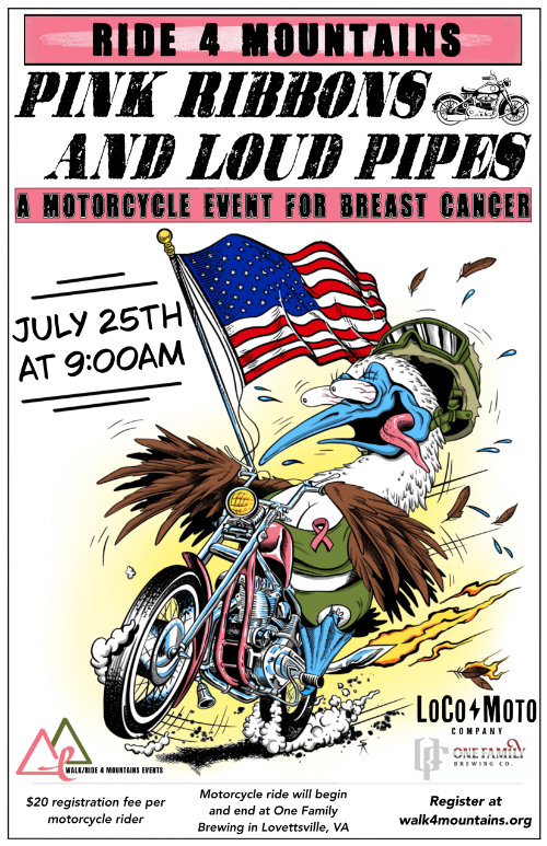 Bike 4 Mountains Poster Ride poster